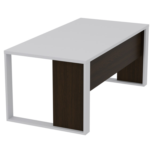 Стол руководителя СТР-20 цвет Серый+Венге 180/90/75 см