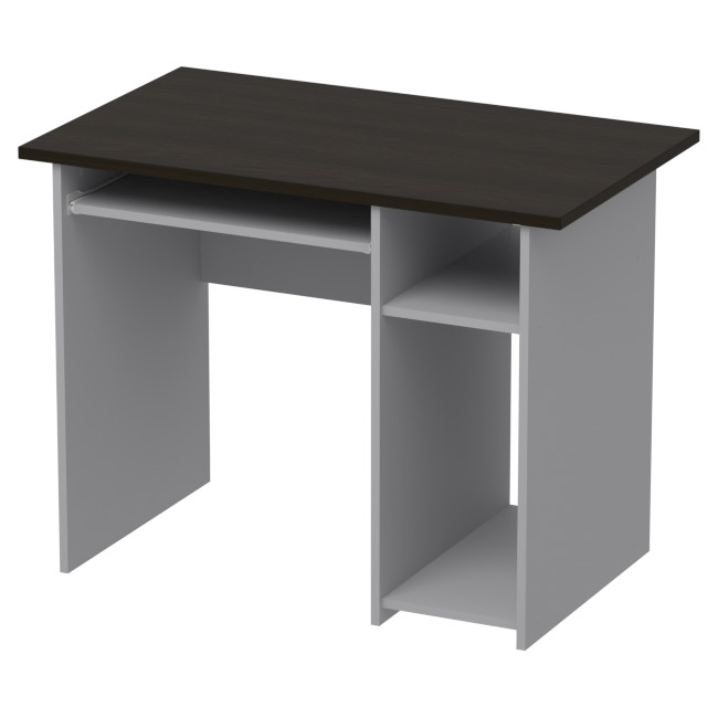 Компьютерный стол СК-16П цвет Серый+Венге 100/60/76 см
