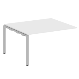 Проходной наборный элемент переговорного стола 140/123 METAL SYSTEM Б.ППРГ-3 Белый Серый