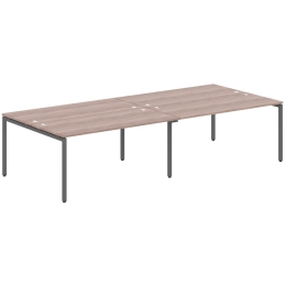 Стол офисный 4-х местный XTEN-S XWST 3214 Антрацит Дуб Сонома