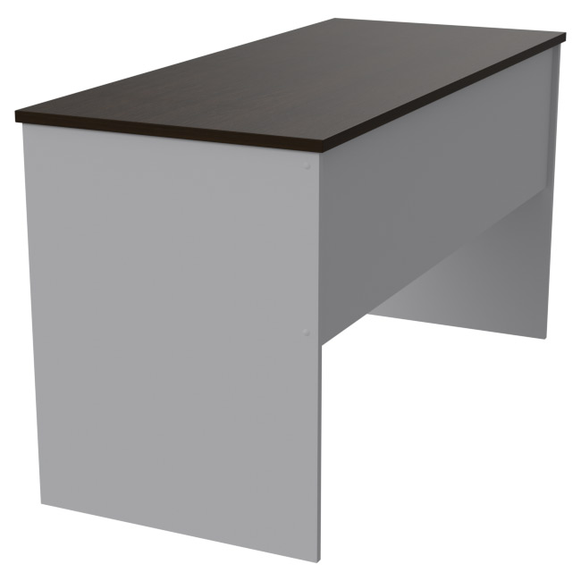 Офисный стол СТ-42 цвет Серый+Венге 140/60/76 см