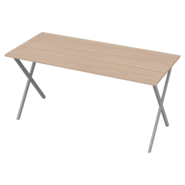 Стол на металлокаркасе СМХ-10 цвет Дуб Молочный 160/73/76