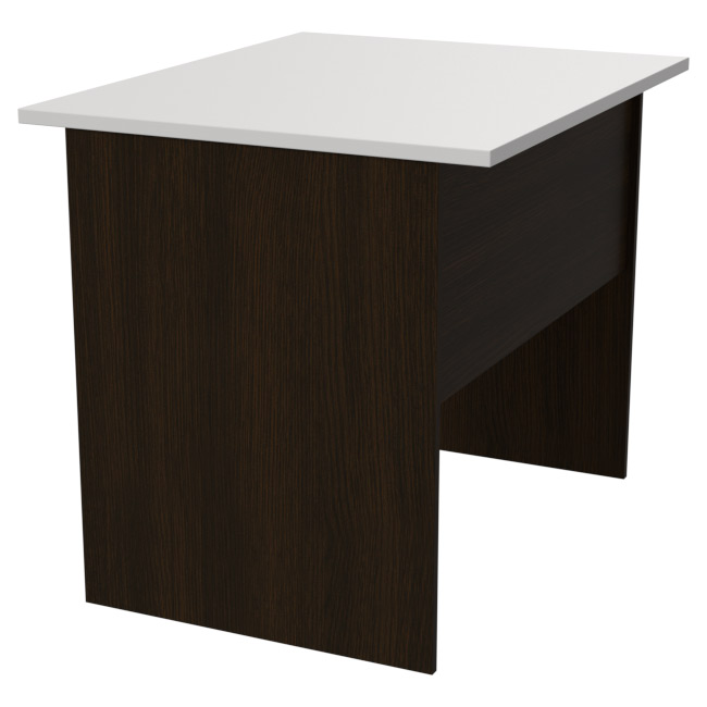 Офисный стол СТ-8 цвет Венге+Белый 90/73/76 см