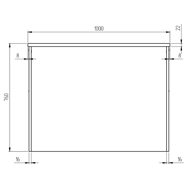 Переговорный стол СТСЦ-45 цвет Дуб крафт+Черный 100/60/76 см