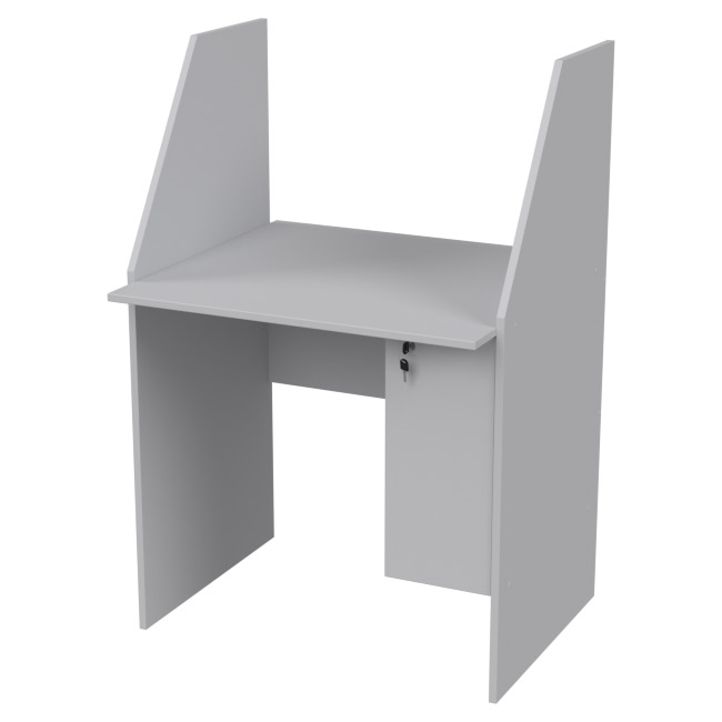 Компьютерный стол СК-18 цвет Серый 80/70/120 см