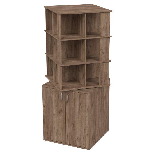 Офисный шкаф ШУВ-3 цвет Дуб Крафт Табачный 77/77/200 см