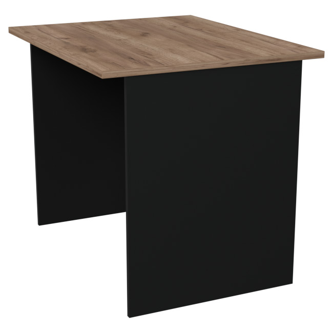 Офисный стол СТ-8 цвет Черный-Дуб Крафт 90/73/76 см