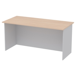Офисный стол СТЦ-10 цвет Серый+Дуб Молочный 160/73/76 см
