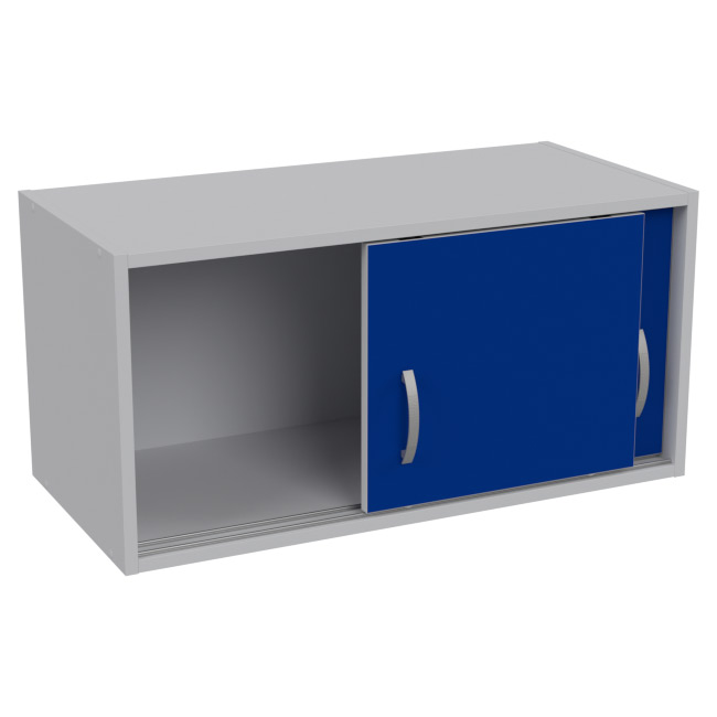 Антресоль АН-02 цвет Серый+Синий 77/37/38 см