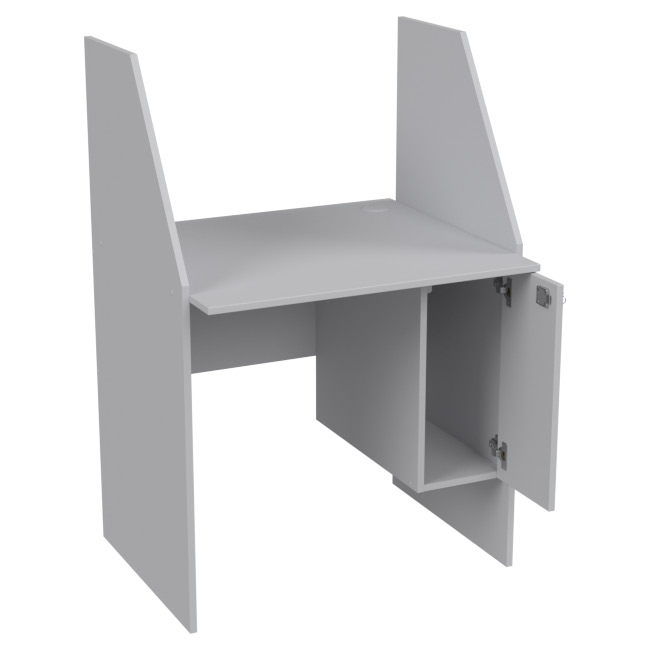 Компьютерный стол СК-18 цвет Серый 80/70/120 см