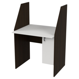 Компьютерный стол СК-18 цвет Венге+Белый 80/70/120 см