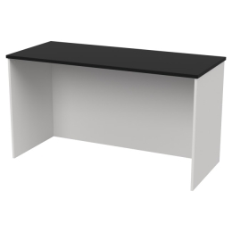 Офисный стол СТЦ-42 цвет Белый+Черный 140/60/76 см