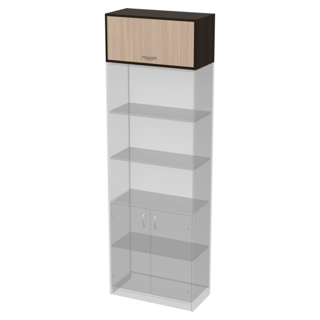 Антресоль АН-03 цвет Венге+Дуб Молочный 77/37/38 см