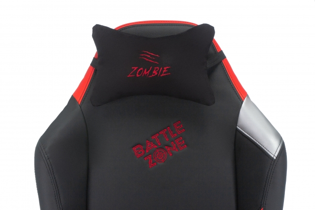 Кресло игровое Zombie HERO BATTLEZONE PRO черный/красный