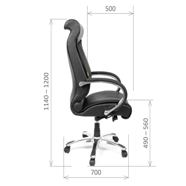 Офисное кресло для руководителя CHAIRMAN 420 Белый