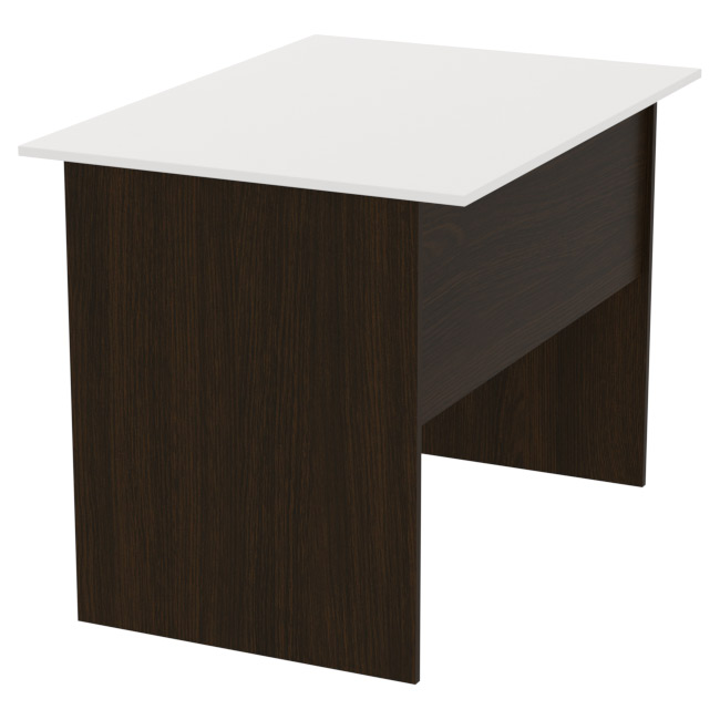 Стол для офиса СТ-2 цвет Венге+Белый 100/73/75,4 см