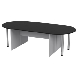 Стол для переговоров составной 260/120 Серый+Черный 260/120/76 см