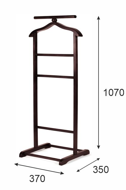 Вешалка костюмная В 6Н махагон