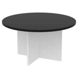 Журнальный стол СТК-14 цвет Белый + Черный 80/80/43 см