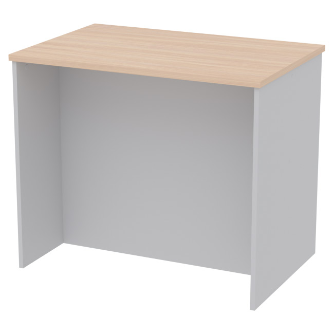 Переговорный стол СТСЦ-41 цвет Серый+Дуб Молочный 90/60/76 см
