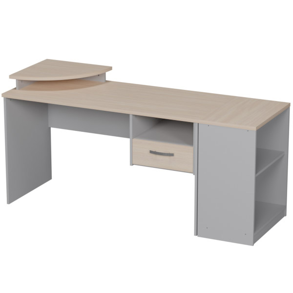 Комплект офисной мебели КП-16 цвет Серый+Дуб