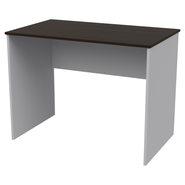 Офисный стол СТ-1 цвет Серый+Венге 100/60/75,4 см