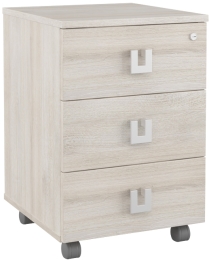 Тумба подкатная с 3 ящиками SOLID SOL29730302 Дуб шамони светлый