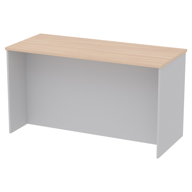 Переговорный стол СТСЦ-42 цвет Серый+Дуб Молочный 140/60/76 см