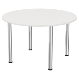 Круглый стол для переговоров СХК-13 Белого цвета 120/120/74 см
