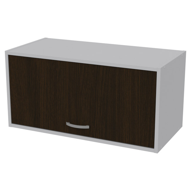 Антресоль АН-03 цвет Серый+Венге 77/37/38 см