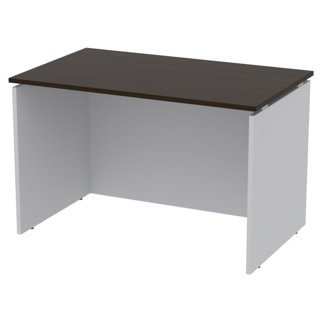 Офисный стол СТП-9 цвет Серый+Венге 120/73/76 см