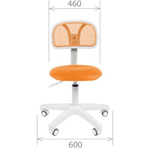 Офисное кресло эконом CHAIRMAN 250 White Оранжевый