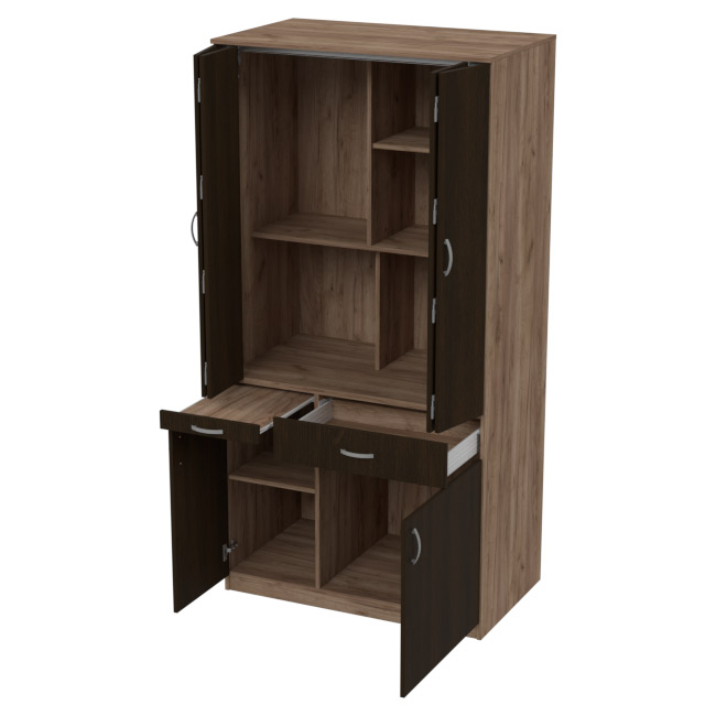 Мини кухня МК-1 цвет Дуб Крафт+Венге 100/60/200 см