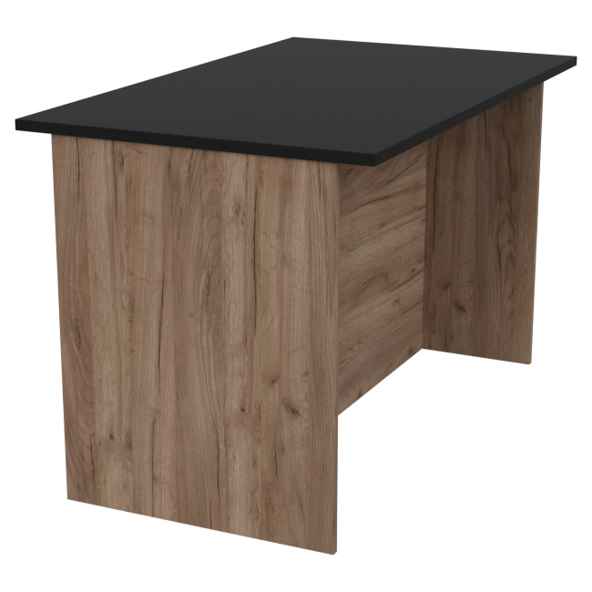 Переговорный стол СТСЦ-9 цвет Дуб крафт+Черный 120/73/76 см