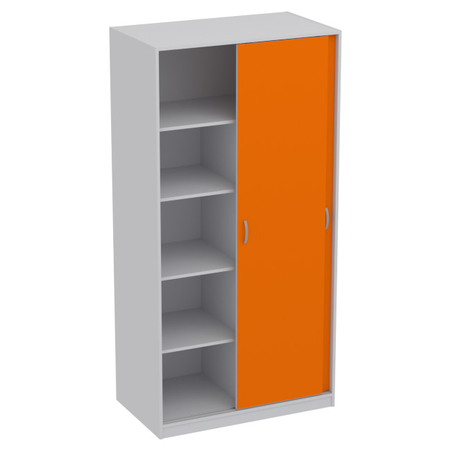 Шкаф для документов ШК-3 Цвет Серый+Оранж 100/58/200 см