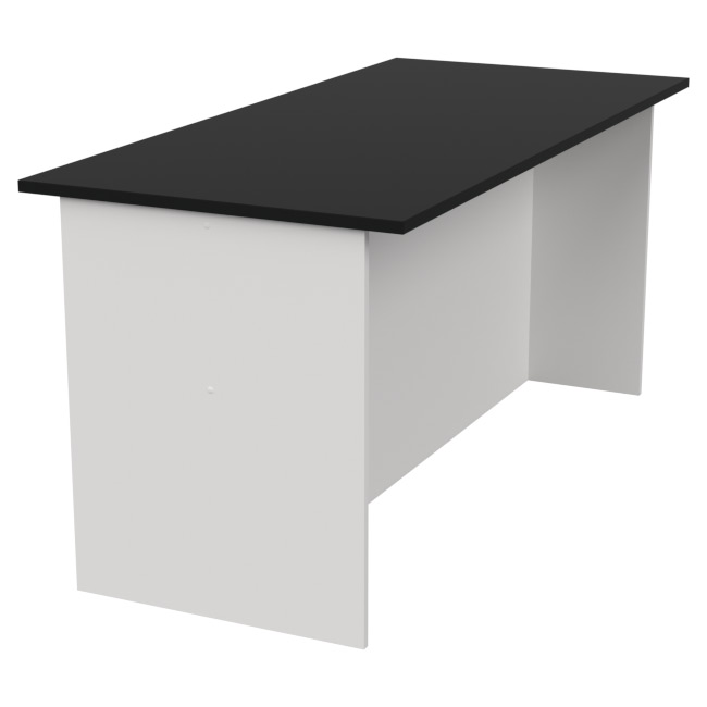 Переговорный стол СТСЦ-10 цвет Белый+Черный 160/73/76 см