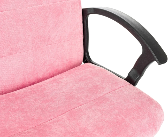 Офисное кресло Бюрократ TRIEST FABRIC-VELV36 розовый
