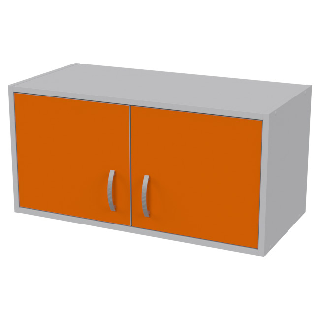 Антресоль АН-01 цвет Серый+Оранж 77/37/38 см