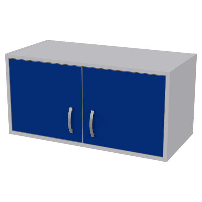 Антресоль АН-01 цвет Серый+Синий 77/37/38 см