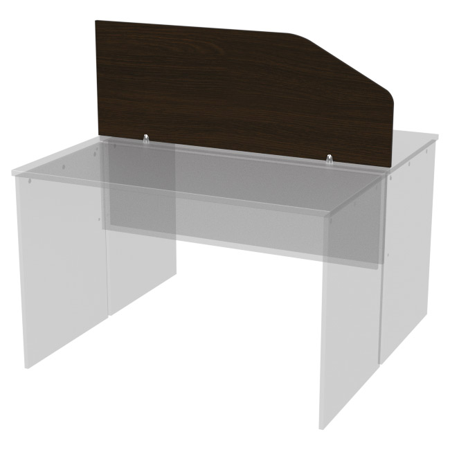 Перегородка для столов Э-20 цвет Венге 120/25-45 см