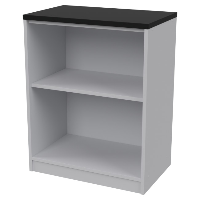 Офисный стеллаж СБ-40 цвет Серый+Венге