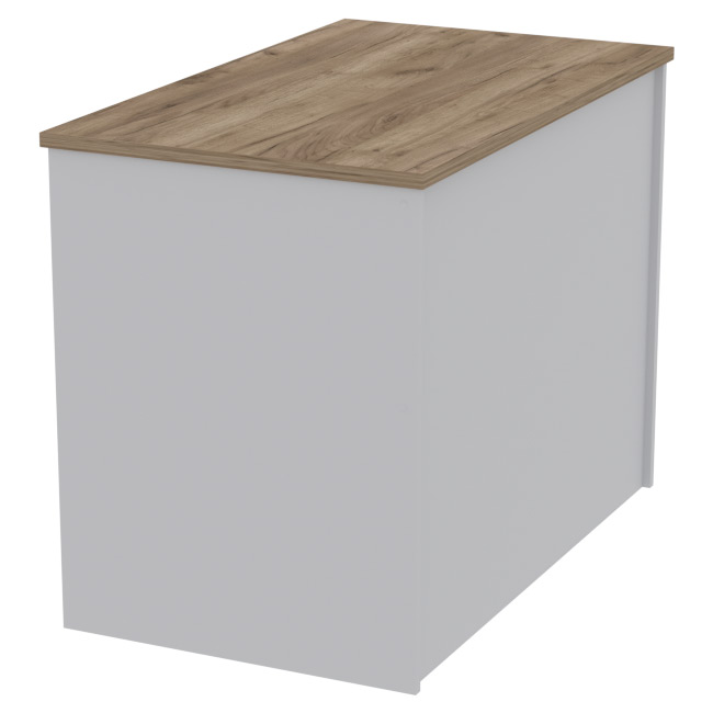 Офисный стол СТЦ-45 цвет Серый+Дуб Крафт 100/60/76 см
