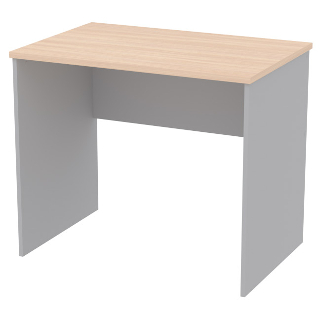 Офисный стол СТ-41 цвет серый + дуб 90/60/76 см