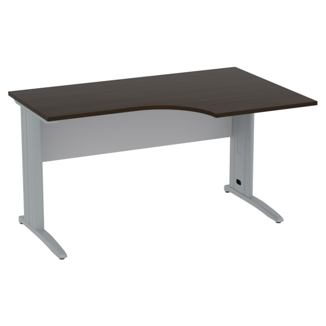 Стол на металлокаркасе СМ-Л Цвет Венге+Серый