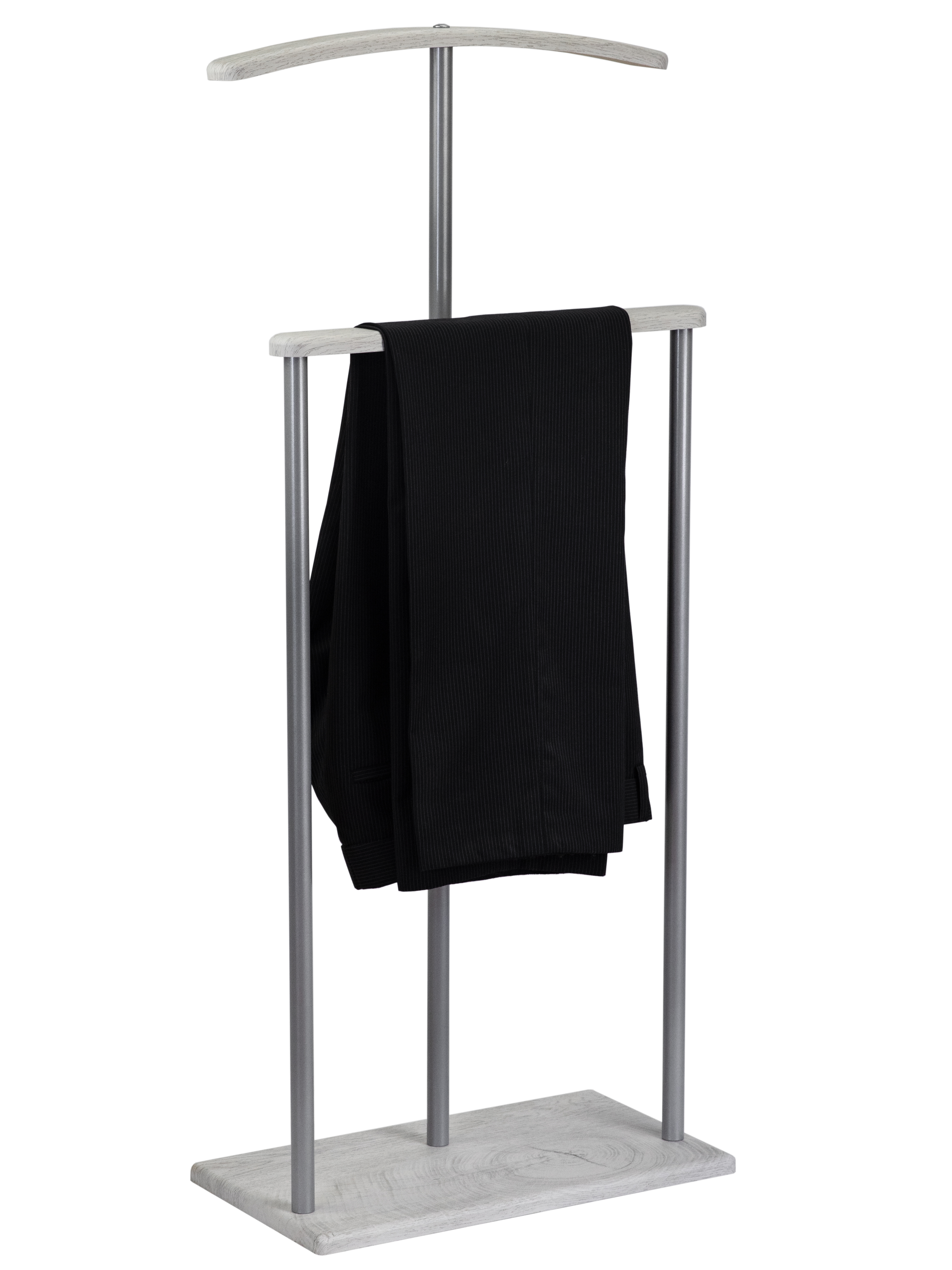 Вешалка костюмная Дэви 1 металлик/дуб дымчатый