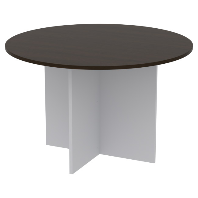 Стол для переговоров круглый СТК-13 цвет Серый+Венге 120/120/76 см