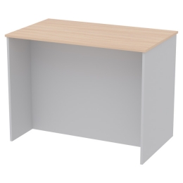 Переговорный стол СТСЦ-1 цвет Серый+Дуб Молочный 100/60/75,4 см