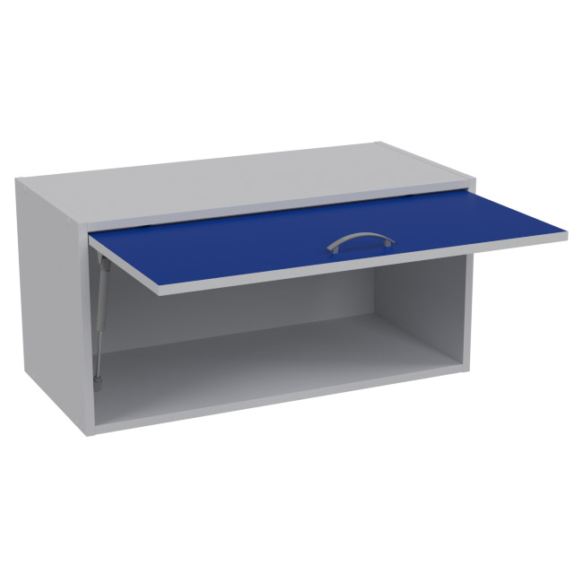 Антресоль АН-03 цвет Серый+Синий 77/37/38 см