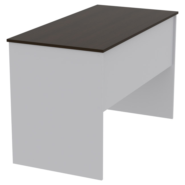 Офисный стол СТ-3 цвет Серый+Венге 120/60/75,4 см