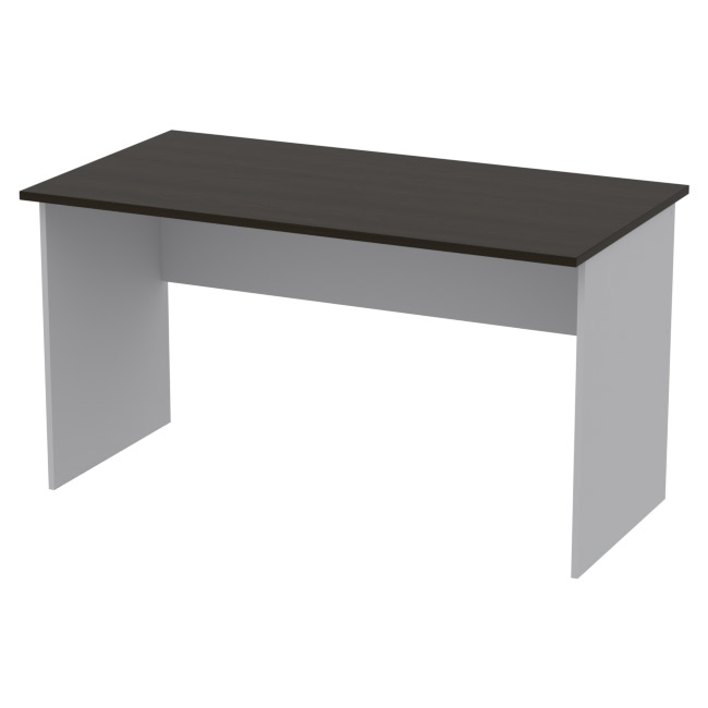 Офисный стол СТ-48 цвет серый+венге 140/73/76